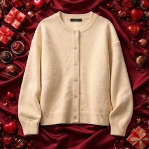 Fashion Brand Company Cream Cardigan